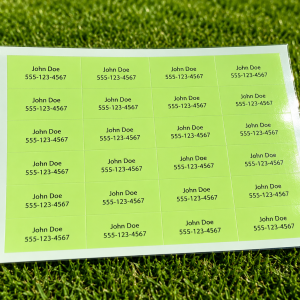 Personalized Golf Club Labels