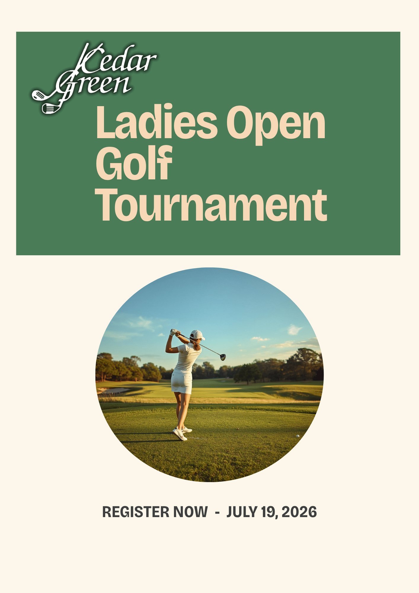 2026 Cedar Green Ladies’ Open Golf Tournament