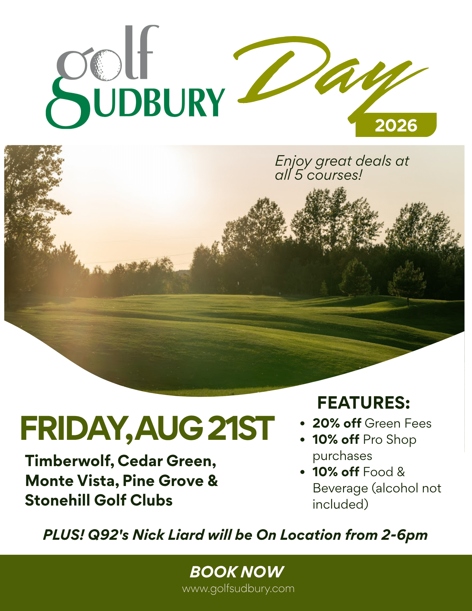 Golf Sudbury Day 2026